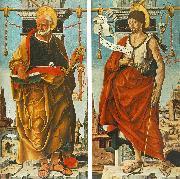 COSSA, Francesco del St Peter and St John the Baptist (Griffoni Polyptych) drg painting